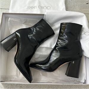 Jimmy Choo Bryelle 85 Black Heeled Boot